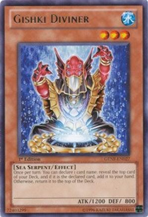 Gishki Diviner (GENF-EN027) - Generation Force 1st Edition - Premium Yugioh Single from Konami - Just $0.25! Shop now at Game Crave Tournament Store
