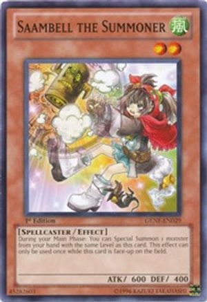 Saambell the Summoner (GENF-EN029) - Generation Force 1st Edition - Premium Yugioh Single from Konami - Just $0.25! Shop now at Game Crave Tournament Store