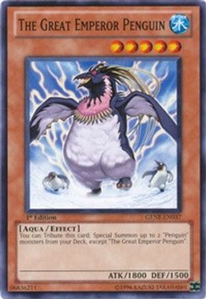 The Great Emperor Penguin (GENF-EN037) - Generation Force 1st Edition - Premium Yugioh Single from Konami - Just $0.14! Shop now at Game Crave Tournament Store