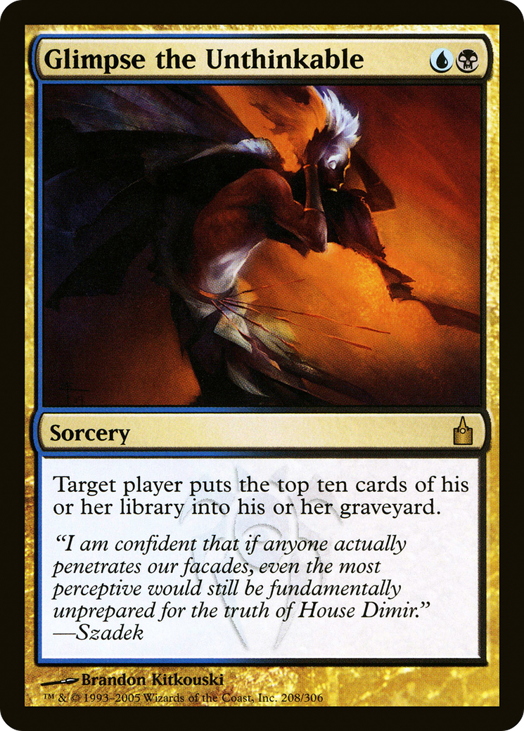 Glimpse the Unthinkable (RAV-208) - Ravnica: City of Guilds - Premium MTG Single from Wizards of the Coast - Just $0.66! Shop now at Game Crave Tournament Store