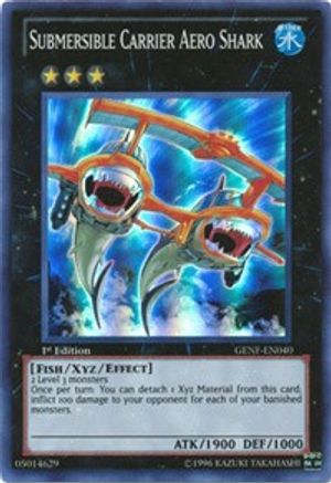 Submersible Carrier Aero Shark (GENF-EN040) - Generation Force Unlimited - Premium Yugioh Single from Konami - Just $0.78! Shop now at Game Crave Tournament Store