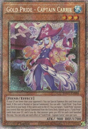Gold Pride - Captain Carrie (Starlight Rare) (PHHY-EN088) - Photon Hypernova 1st Edition - Premium Yugioh Single from Konami - Just $27.44! Shop now at Game Crave Tournament Store