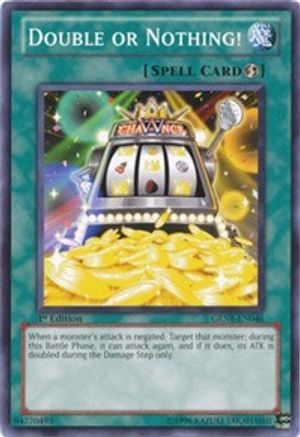 Double or Nothing! (GENF-EN046) - Generation Force 1st Edition - Premium Yugioh Single from Konami - Just $0.11! Shop now at Game Crave Tournament Store