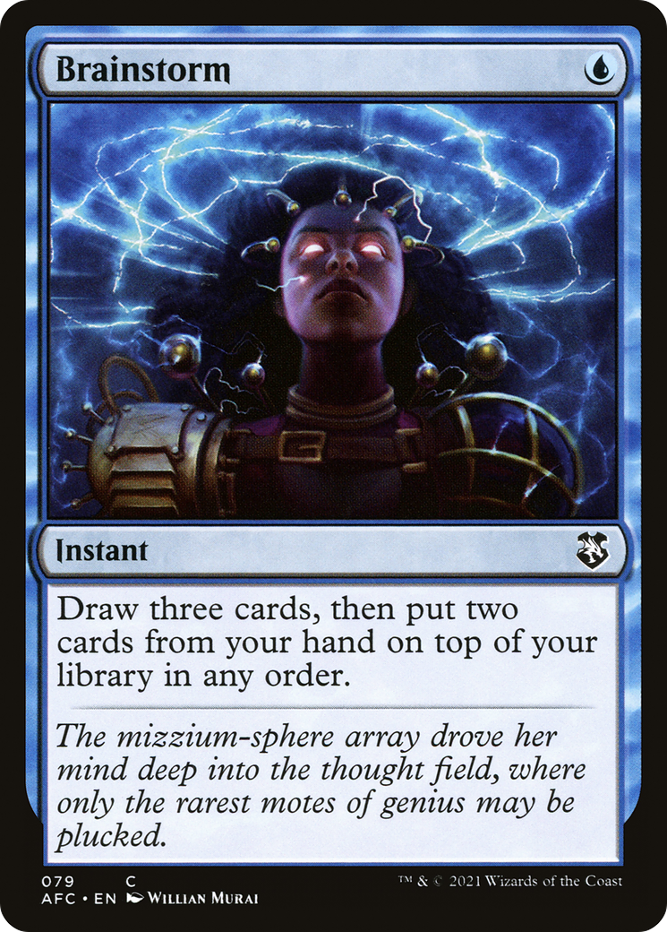 Brainstorm (AFC-079) - Forgotten Realms Commander - Premium MTG Single from Wizards of the Coast - Just $0.63! Shop now at Game Crave Tournament Store