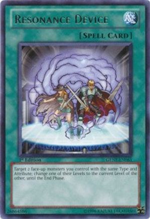 Resonance Device (GENF-EN061) - Generation Force Unlimited - Premium Yugioh Single from Konami - Just $0.08! Shop now at Game Crave Tournament Store