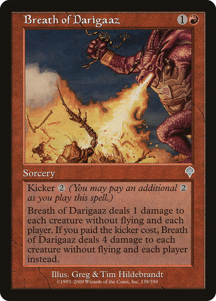 Breath of Darigaaz (INV-138) - Invasion Foil - Premium MTG Single from Wizards of the Coast - Just $0.72! Shop now at Game Crave Tournament Store