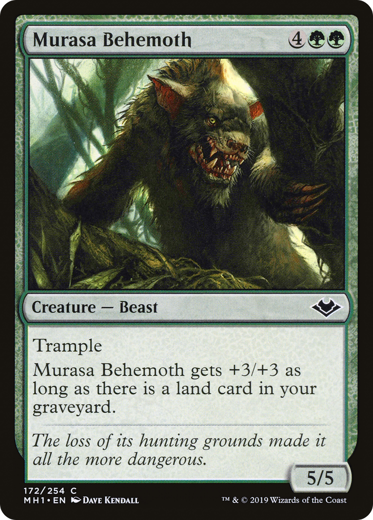 Murasa Behemoth (MH1-172) - Modern Horizons Foil - Premium MTG Single from Wizards of the Coast - Just $0.08! Shop now at Game Crave Tournament Store