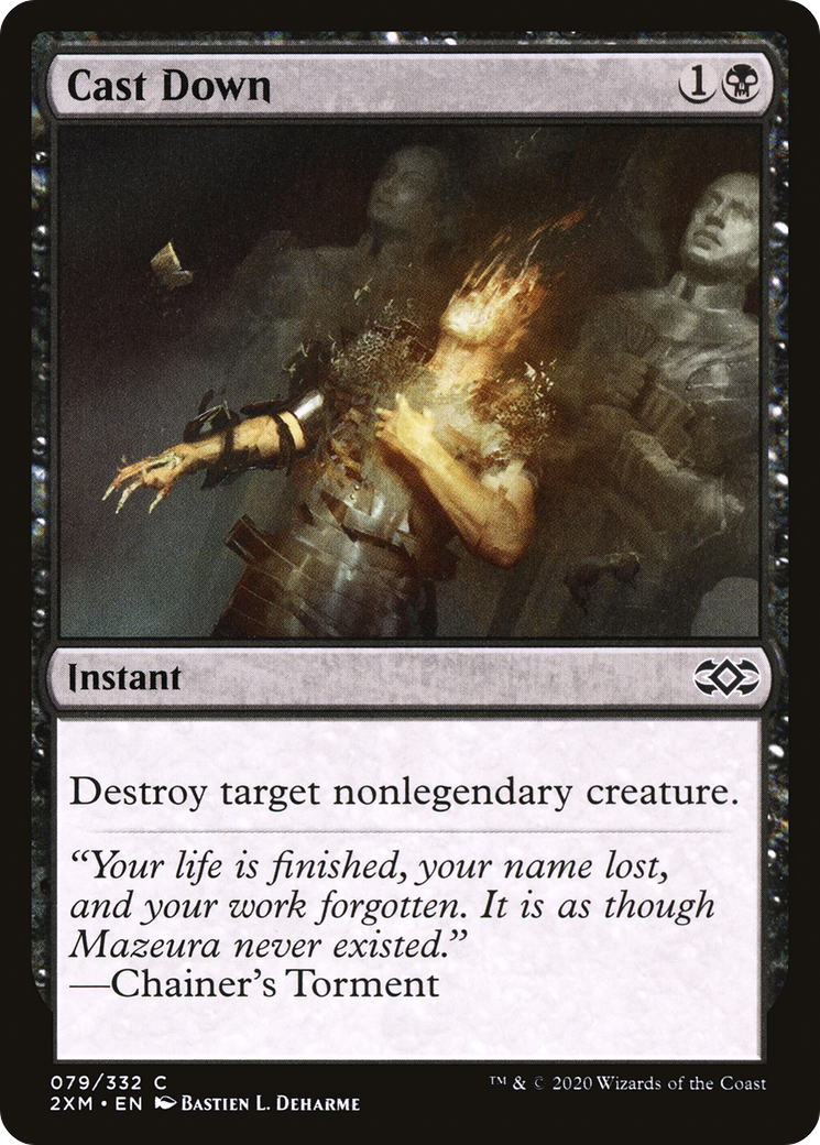 Cast Down (2XM-079) - Double Masters - Premium MTG Single from Wizards of the Coast - Just $0.08! Shop now at Game Crave Tournament Store