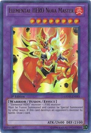 Elemental HERO Nova Master (GENF-EN093) - Generation Force 1st Edition - Premium Yugioh Single from Konami - Just $2.18! Shop now at Game Crave Tournament Store