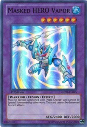Masked HERO Vapor (GENF-EN095) - Generation Force 1st Edition - Premium Yugioh Single from Konami - Just $2.38! Shop now at Game Crave Tournament Store