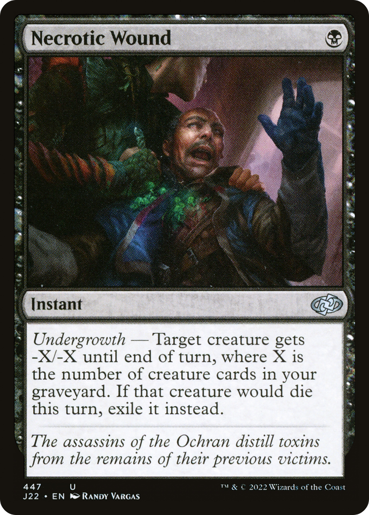 Necrotic Wound (J22-447) - Jumpstart 2022 - Premium MTG Single from Wizards of the Coast - Just $0.08! Shop now at Game Crave Tournament Store
