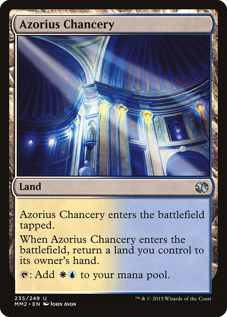 Azorius Chancery (MM2-235) - Modern Masters 2015 Foil - Premium MTG Single from Wizards of the Coast - Just $0.45! Shop now at Game Crave Tournament Store