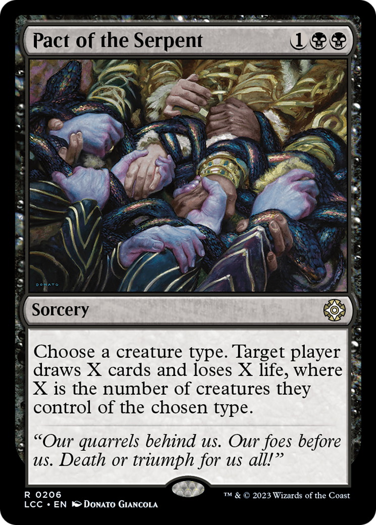 Pact of the Serpent (LCC-206) - The Lost Caverns of Ixalan Commander - Premium MTG Single from Wizards of the Coast - Just $0.13! Shop now at Game Crave Tournament Store