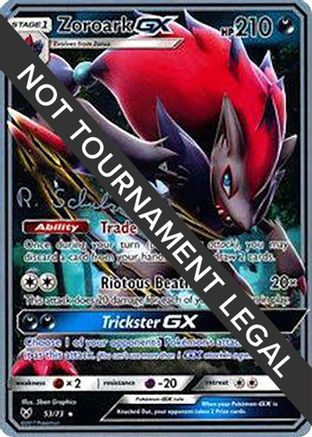 Zoroark GX - 2018 (Robin Schulz) 53 - World Championship Decks - Premium Pokemon Single from Nintendo - Just $2.90! Shop now at Game Crave Tournament Store