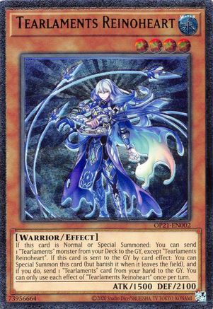 Tearlaments Reinoheart (OP21-EN002) - OTS Tournament Pack 21 Unlimited - Premium Yugioh Single from Konami - Just $10.94! Shop now at Game Crave Tournament Store