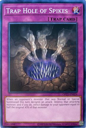 Trap Hole of Spikes (OP21-EN024) - OTS Tournament Pack 21 Unlimited - Premium Yugioh Single from Konami - Just $0.25! Shop now at Game Crave Tournament Store
