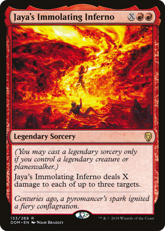 Jaya's Immolating Inferno (DOM-133) - Dominaria - Premium MTG Single from Wizards of the Coast - Just $0.44! Shop now at Game Crave Tournament Store