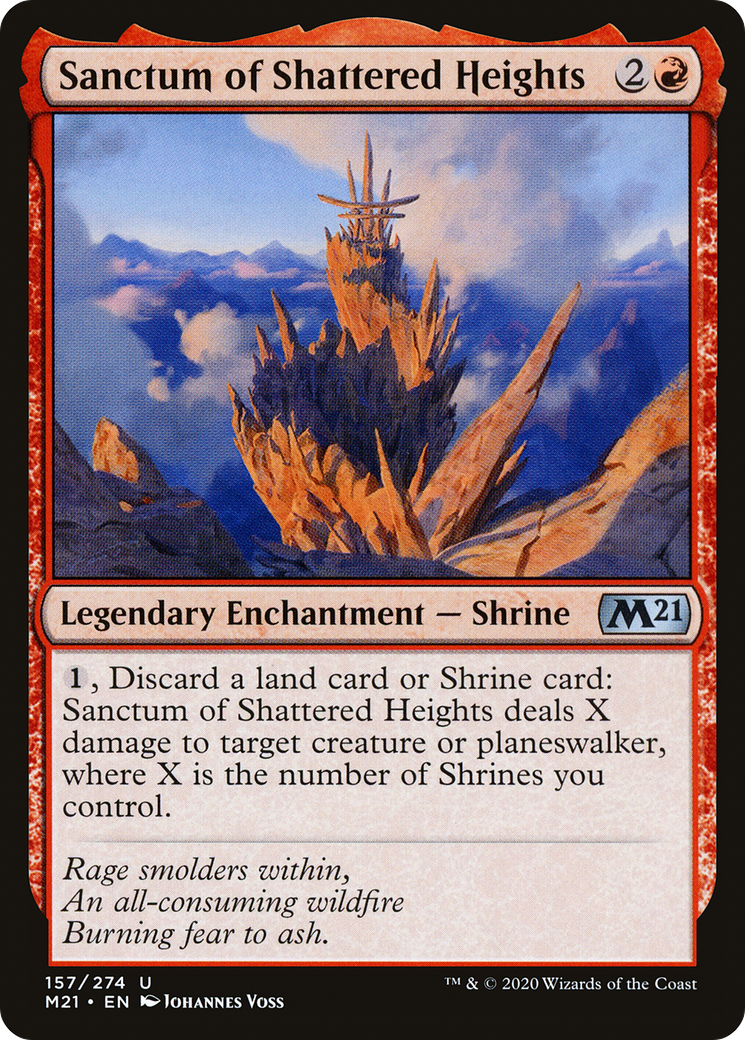 Sanctum of Shattered Heights (M21-157) - Core Set 2021 Foil - Premium MTG Single from Wizards of the Coast - Just $0.23! Shop now at Game Crave Tournament Store