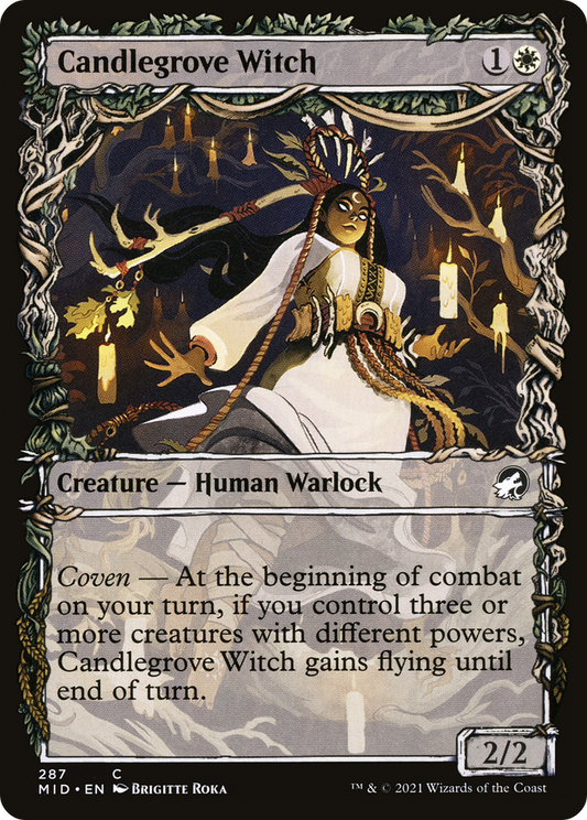 Candlegrove Witch (MID-287) - Innistrad: Midnight Hunt: (Showcase) - Premium MTG Single from Wizards of the Coast - Just $0.08! Shop now at Game Crave Tournament Store
