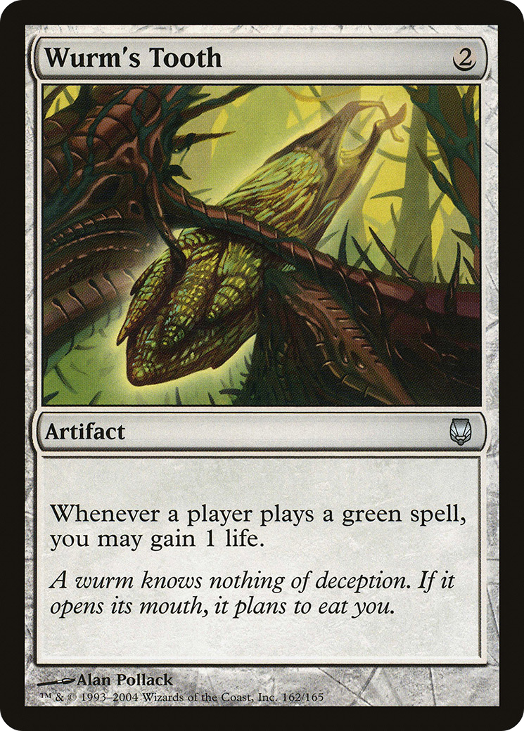 Wurm's Tooth (DST-162) - Darksteel Foil - Premium MTG Single from Wizards of the Coast - Just $0.39! Shop now at Game Crave Tournament Store