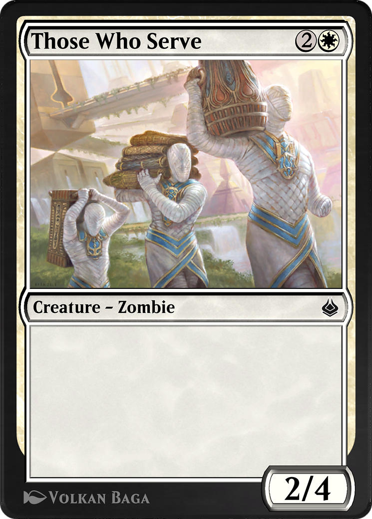 Those Who Serve (AKR-041) - Amonkhet Remastered - Premium MTG Single from Wizards of the Coast - Just $0! Shop now at Game Crave Tournament Store