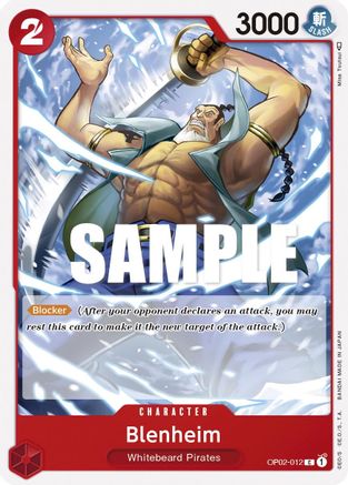 Blenheim (OP02-012) - Paramount War - Premium One Piece Single from Bandai - Just $0.25! Shop now at Game Crave Tournament Store