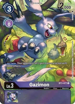 Gazimon (Alternate Art) (BT3-077) - Dimensional Phase Foil - Premium Digimon Single from Bandai - Just $0.70! Shop now at Game Crave Tournament Store