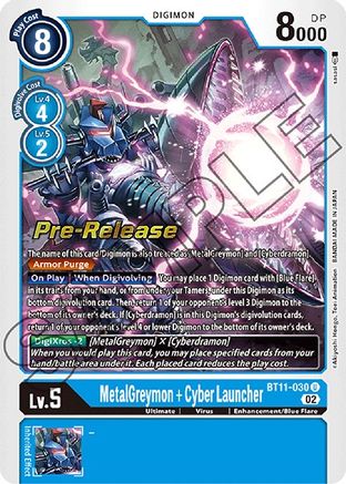 MetalGreymon + Cyber Launcher (BT11-030) - Dimensional Phase Pre-Release Cards Foil - Premium Digimon Single from Bandai - Just $2.45! Shop now at Game Crave Tournament Store
