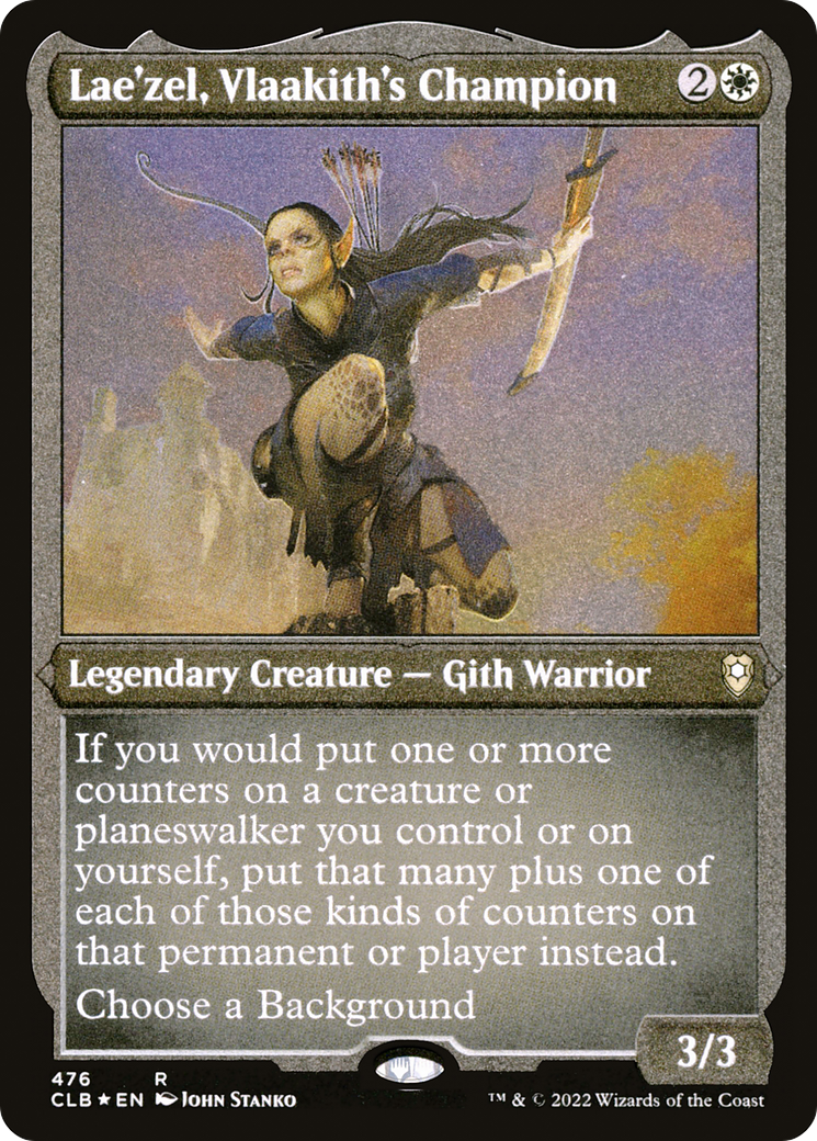 Lae'zel, Vlaakith's Champion (CLB-476) - Commander Legends: Battle for Baldur's Gate Etched Foil - Premium MTG Single from Wizards of the Coast - Just $0.36! Shop now at Game Crave Tournament Store