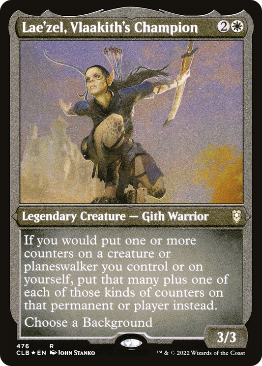 Lae'zel, Vlaakith's Champion (CLB-476) - Commander Legends: Battle for Baldur's Gate Etched Foil - Premium MTG Single from Wizards of the Coast - Just $0.36! Shop now at Game Crave Tournament Store