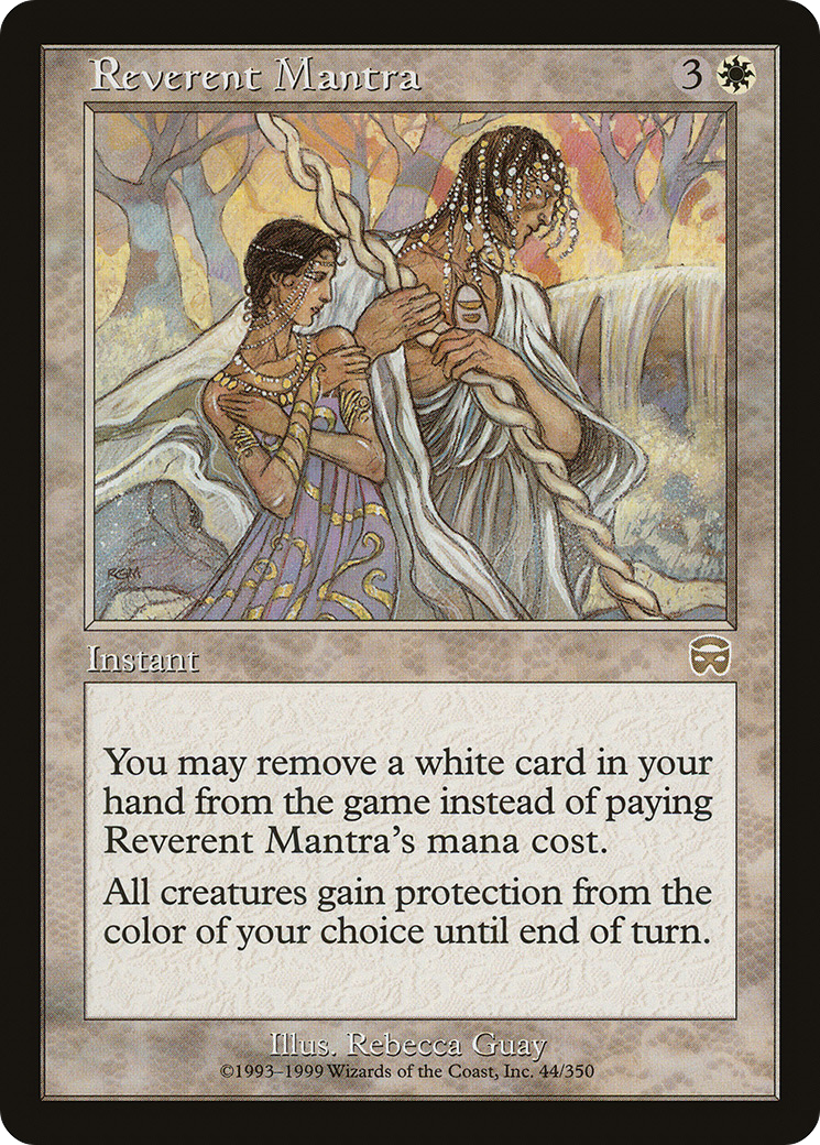 Reverent Mantra (MMQ-044) - Mercadian Masques - Premium MTG Single from Wizards of the Coast - Just $2.74! Shop now at Game Crave Tournament Store