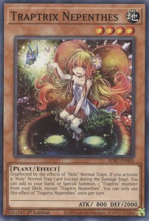 Traptrix Nepenthes (SDBT-EN005) - Structure Deck: Beware of Traptrix 1st Edition - Premium Yugioh Single from Konami - Just $0.25! Shop now at Game Crave Tournament Store