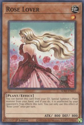 Rose Lover (SDBT-EN015) - Structure Deck: Beware of Traptrix 1st Edition - Premium Yugioh Single from Konami - Just $0.25! Shop now at Game Crave Tournament Store