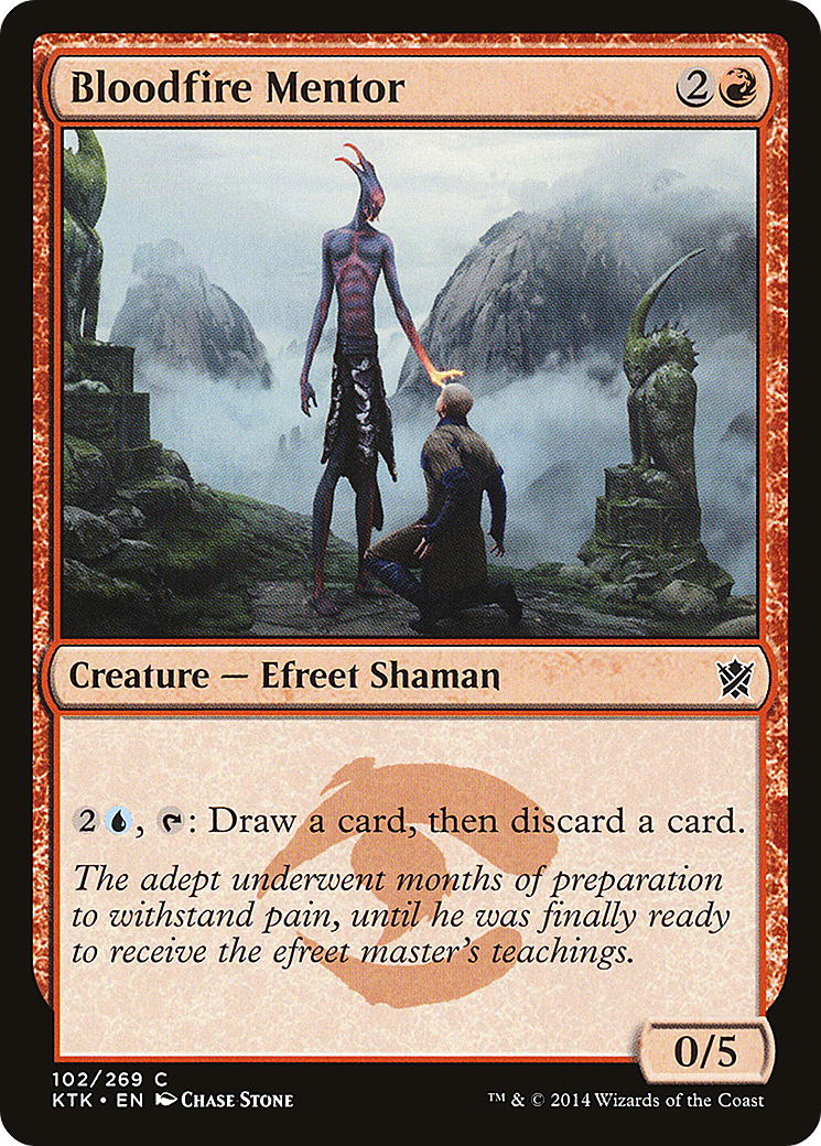 Bloodfire Mentor (KTK-102) - Khans of Tarkir Foil - Premium MTG Single from Wizards of the Coast - Just $0.25! Shop now at Game Crave Tournament Store