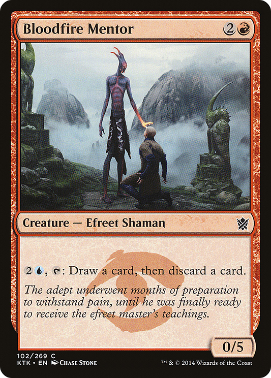 Bloodfire Mentor (KTK-102) - Khans of Tarkir Foil - Premium MTG Single from Wizards of the Coast - Just $0.25! Shop now at Game Crave Tournament Store