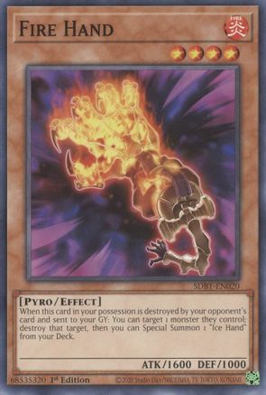 Fire Hand (SDBT-EN020) - Structure Deck: Beware of Traptrix 1st Edition - Premium Yugioh Single from Konami - Just $0.25! Shop now at Game Crave Tournament Store