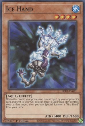 Ice Hand (SDBT-EN021) - Structure Deck: Beware of Traptrix 1st Edition - Premium Yugioh Single from Konami - Just $0.25! Shop now at Game Crave Tournament Store