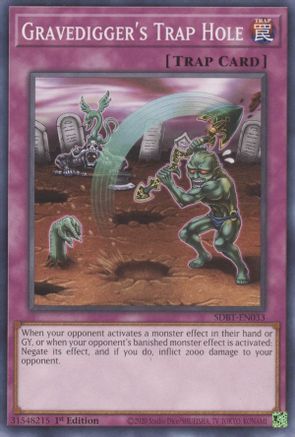 Gravedigger's Trap Hole (SDBT-EN033) - Structure Deck: Beware of Traptrix 1st Edition - Premium Yugioh Single from Konami - Just $0.27! Shop now at Game Crave Tournament Store