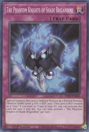The Phantom Knights of Shade Brigandine (SDBT-EN035) - Structure Deck: Beware of Traptrix 1st Edition - Premium Yugioh Single from Konami - Just $0.25! Shop now at Game Crave Tournament Store