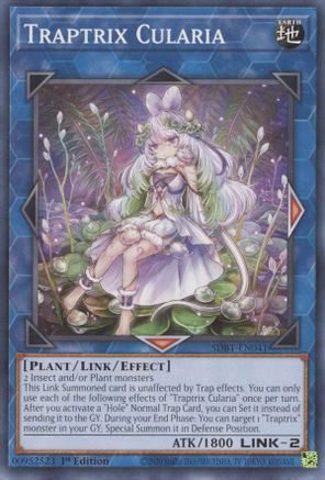 Traptrix Cularia (SDBT-EN041) - Structure Deck: Beware of Traptrix 1st Edition - Premium Yugioh Single from Konami - Just $0.25! Shop now at Game Crave Tournament Store