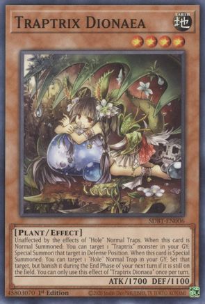 Traptrix Dionaea (SDBT-EN006) - Structure Deck: Beware of Traptrix 1st Edition - Premium Yugioh Single from Konami - Just $0.25! Shop now at Game Crave Tournament Store
