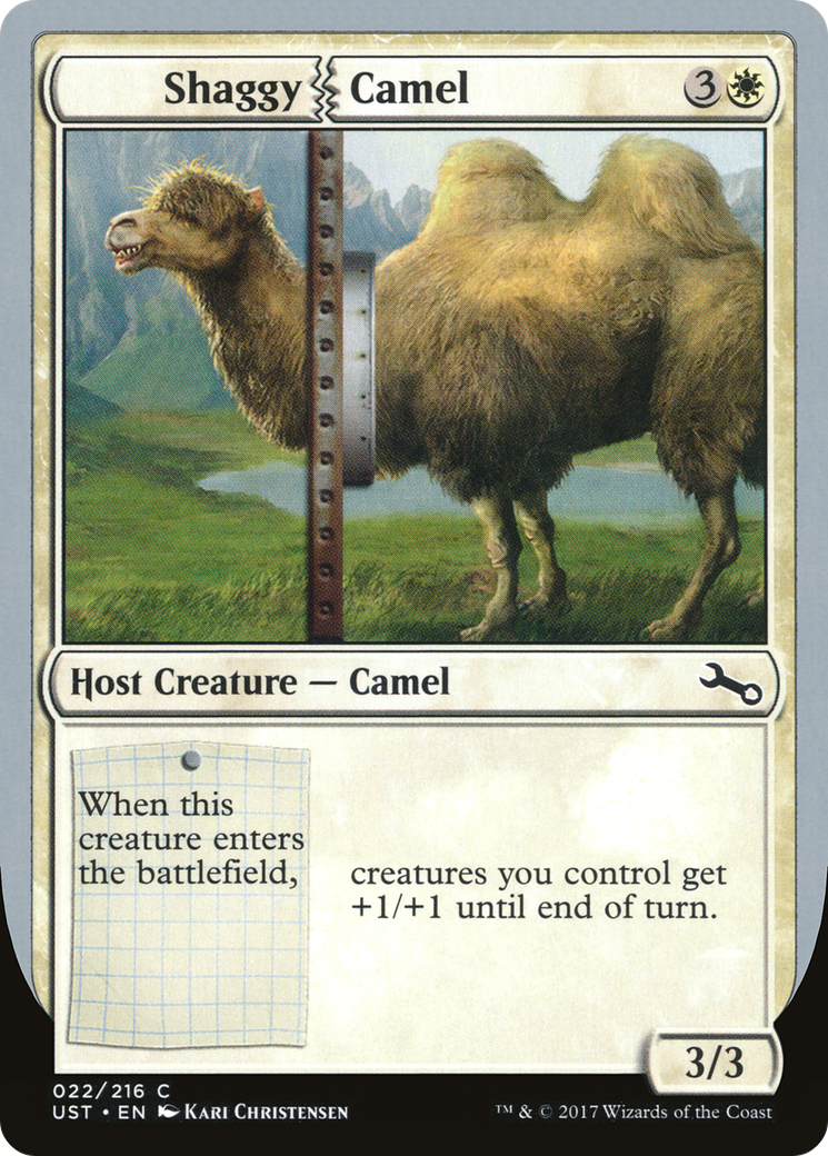 Shaggy Camel (UST-022) - Unstable - Premium MTG Single from Wizards of the Coast - Just $0.08! Shop now at Game Crave Tournament Store