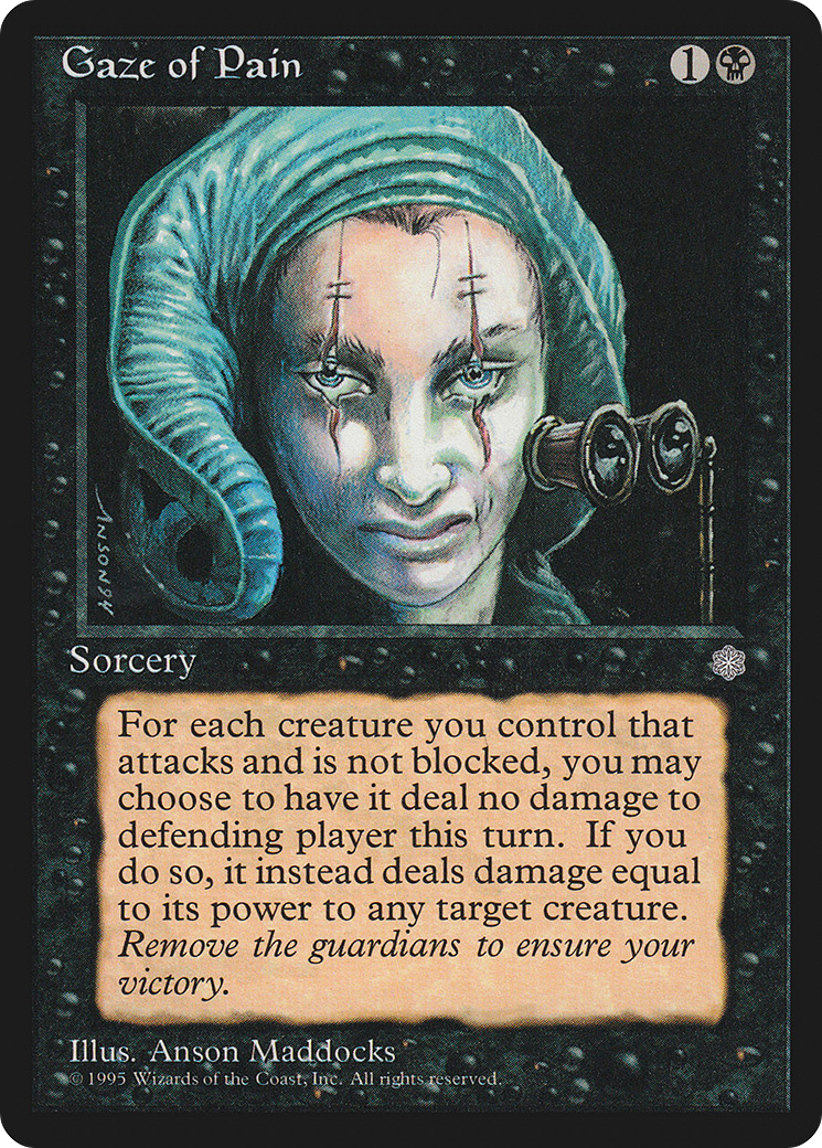 Gaze of Pain (ICE-128) - Ice Age - Premium MTG Single from Wizards of the Coast - Just $0.08! Shop now at Game Crave Tournament Store