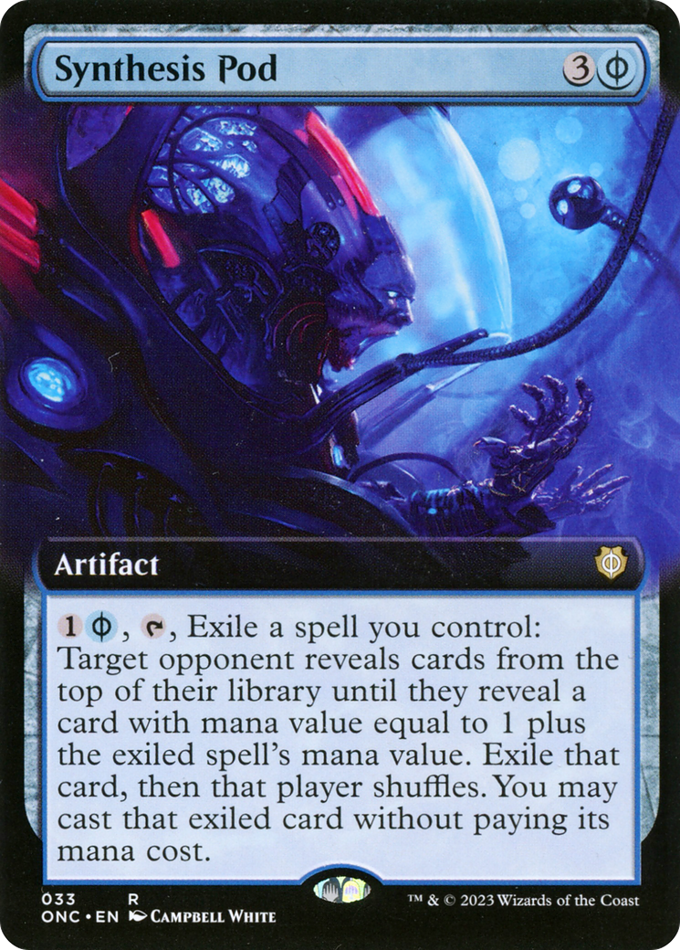 Synthesis Pod (ONC-033) - Phyrexia: All Will Be One Commander: (Extended Art) - Premium MTG Single from Wizards of the Coast - Just $0.08! Shop now at Game Crave Tournament Store