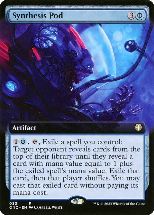 Synthesis Pod (ONC-033) - Phyrexia: All Will Be One Commander: (Extended Art) Foil - Premium MTG Single from Wizards of the Coast - Just $0.08! Shop now at Game Crave Tournament Store