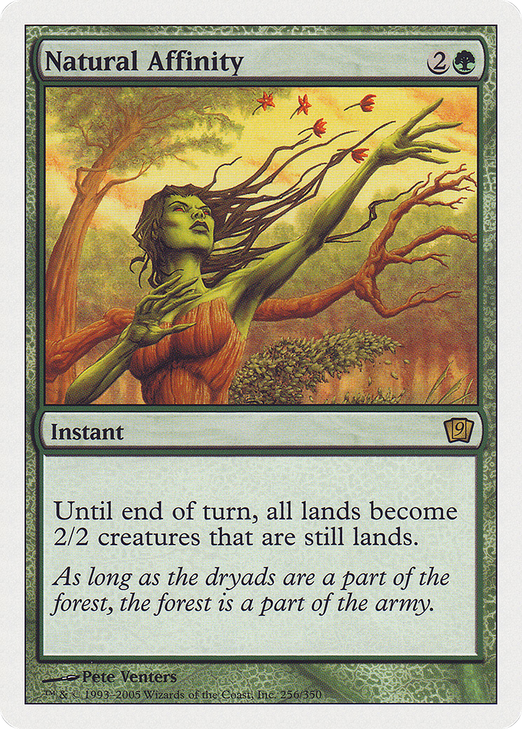Natural Affinity (9ED-256) - Ninth Edition - Premium MTG Single from Wizards of the Coast - Just $0.44! Shop now at Game Crave Tournament Store