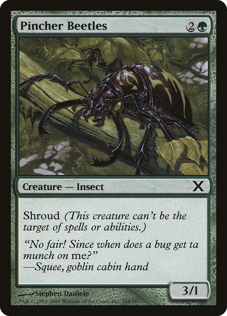 Pincher Beetles (10E-285) - Tenth Edition - Premium MTG Single from Wizards of the Coast - Just $0.08! Shop now at Game Crave Tournament Store