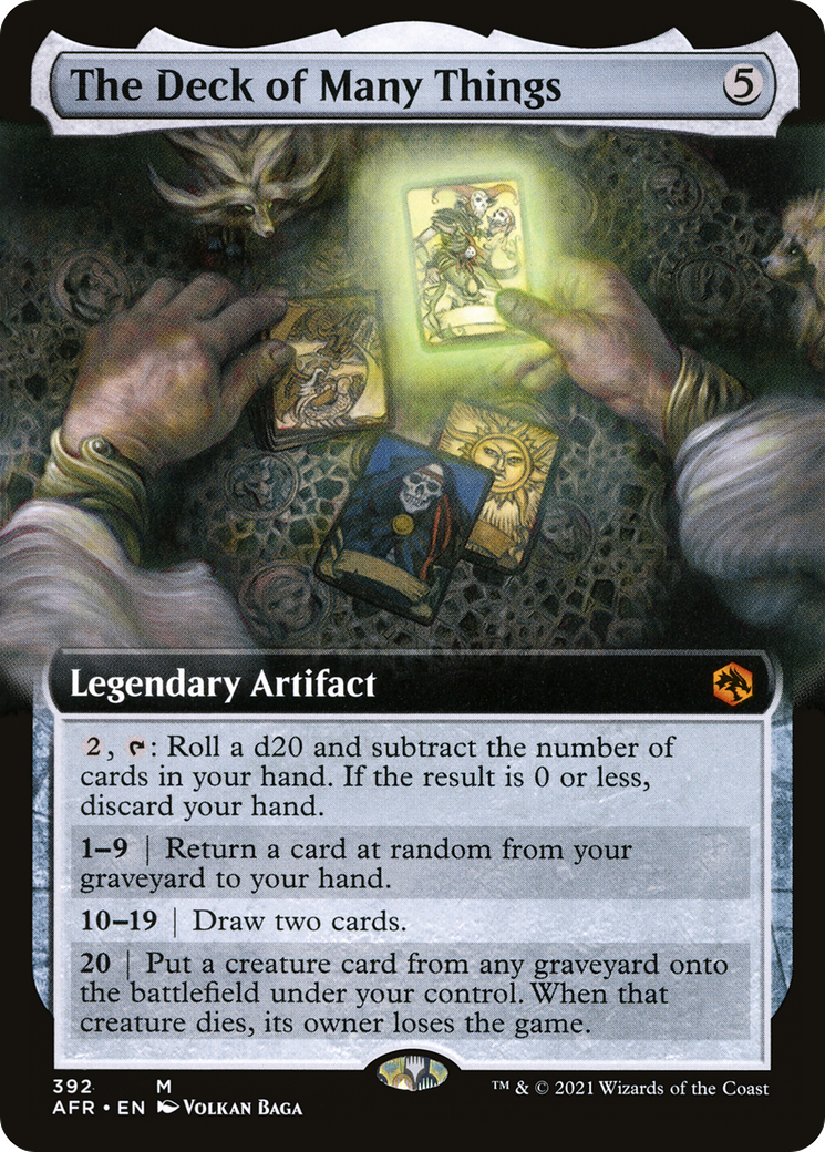 The Deck of Many Things (AFR-392) - Adventures in the Forgotten Realms: (Extended Art) Foil - Premium MTG Single from Wizards of the Coast - Just $1.76! Shop now at Game Crave Tournament Store
