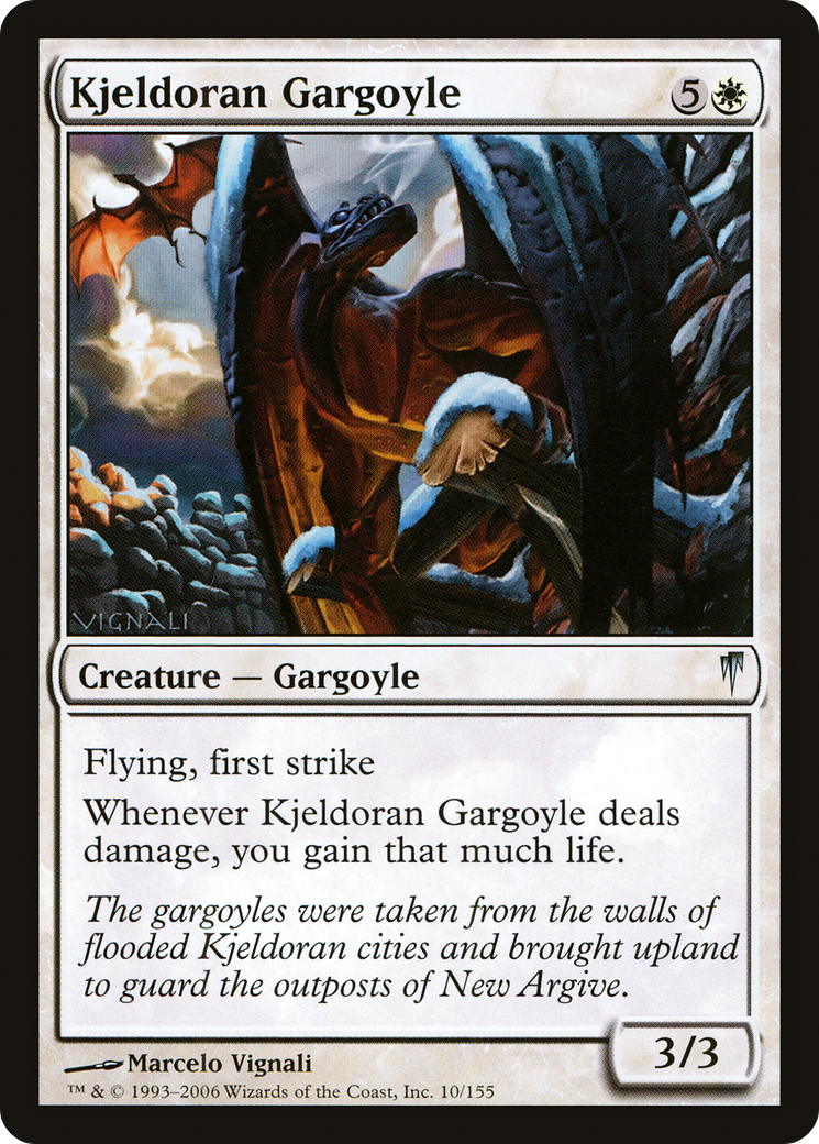 Kjeldoran Gargoyle (CSP-010) - Coldsnap Foil - Premium MTG Single from Wizards of the Coast - Just $0.11! Shop now at Game Crave Tournament Store