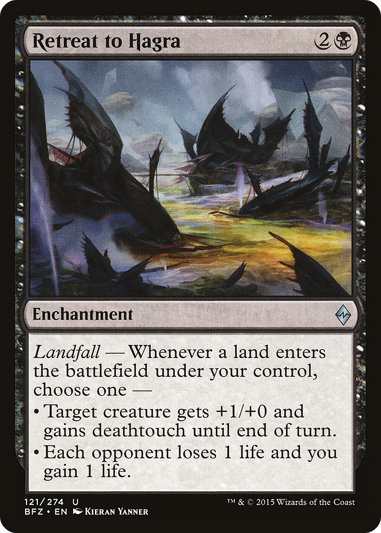 Retreat to Hagra (BFZ-121) - Battle for Zendikar - Premium MTG Single from Wizards of the Coast - Just $0.35! Shop now at Game Crave Tournament Store